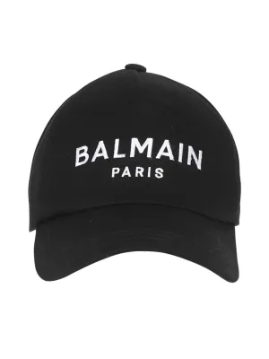 Balmain Logo Embroidered Baseball Cap