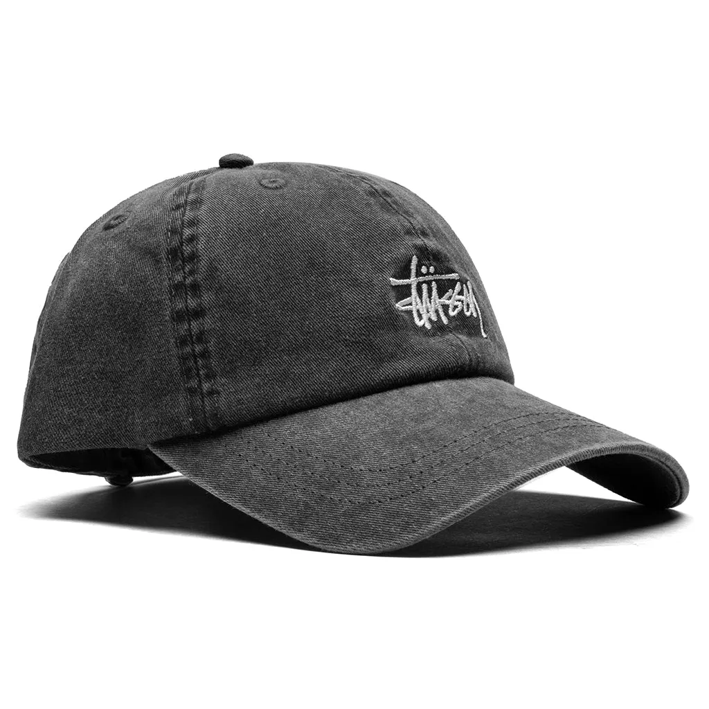 Basic Washed Low Pro Cap - Charcoal
