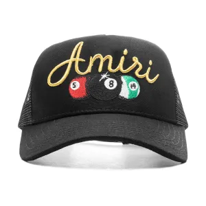 Billiards Trucker Hat - Black