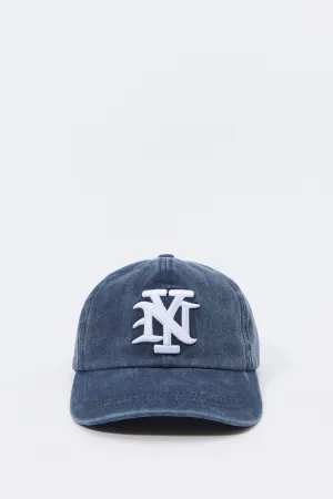 Boys City Embroidered Washed Baseball Hat