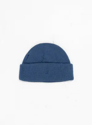 Broken Wool Beanie Blue
