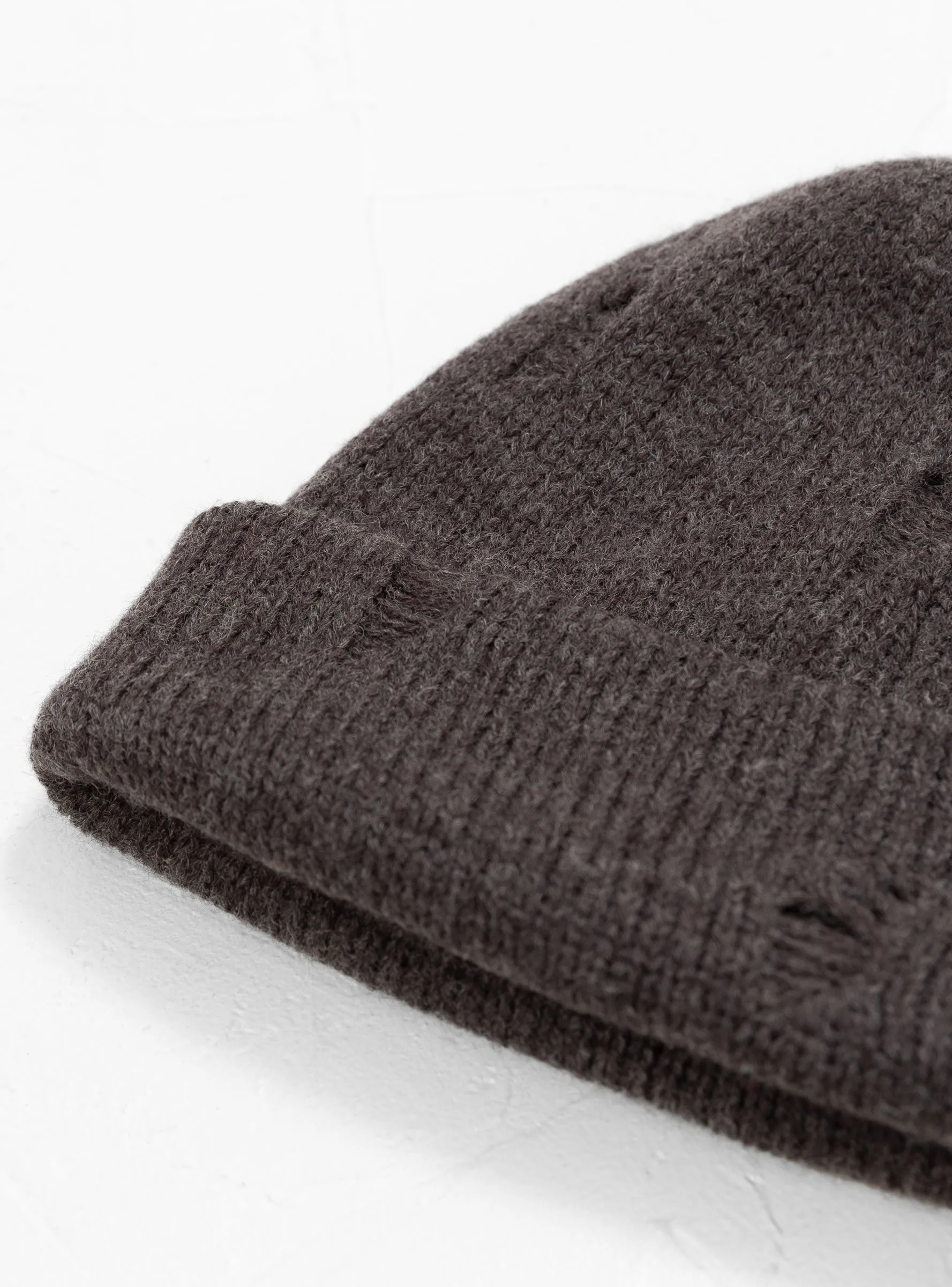 Broken Wool Beanie Charcoal