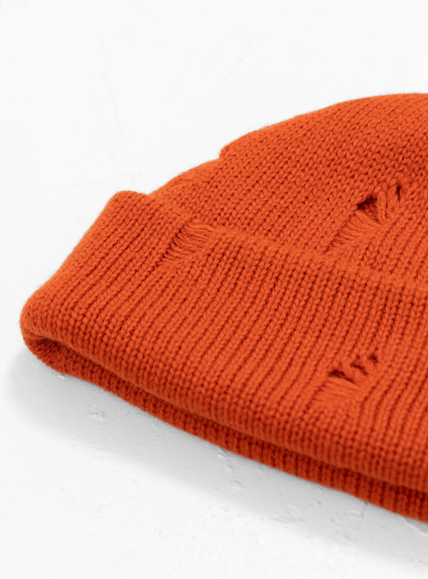 Broken Wool Beanie Orange
