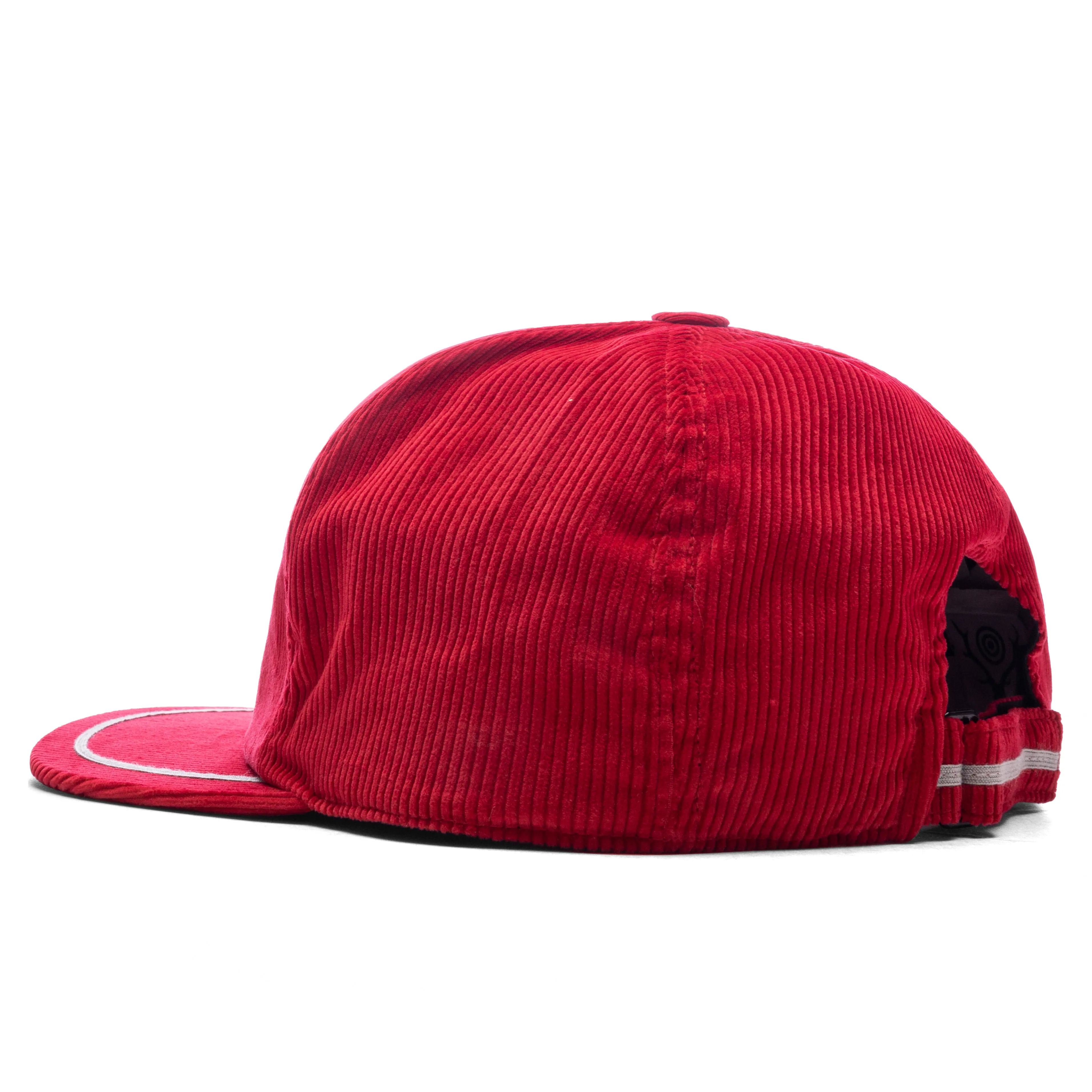 Corduroy Trucker Cap - Red