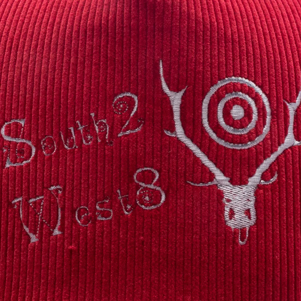 Corduroy Trucker Cap - Red