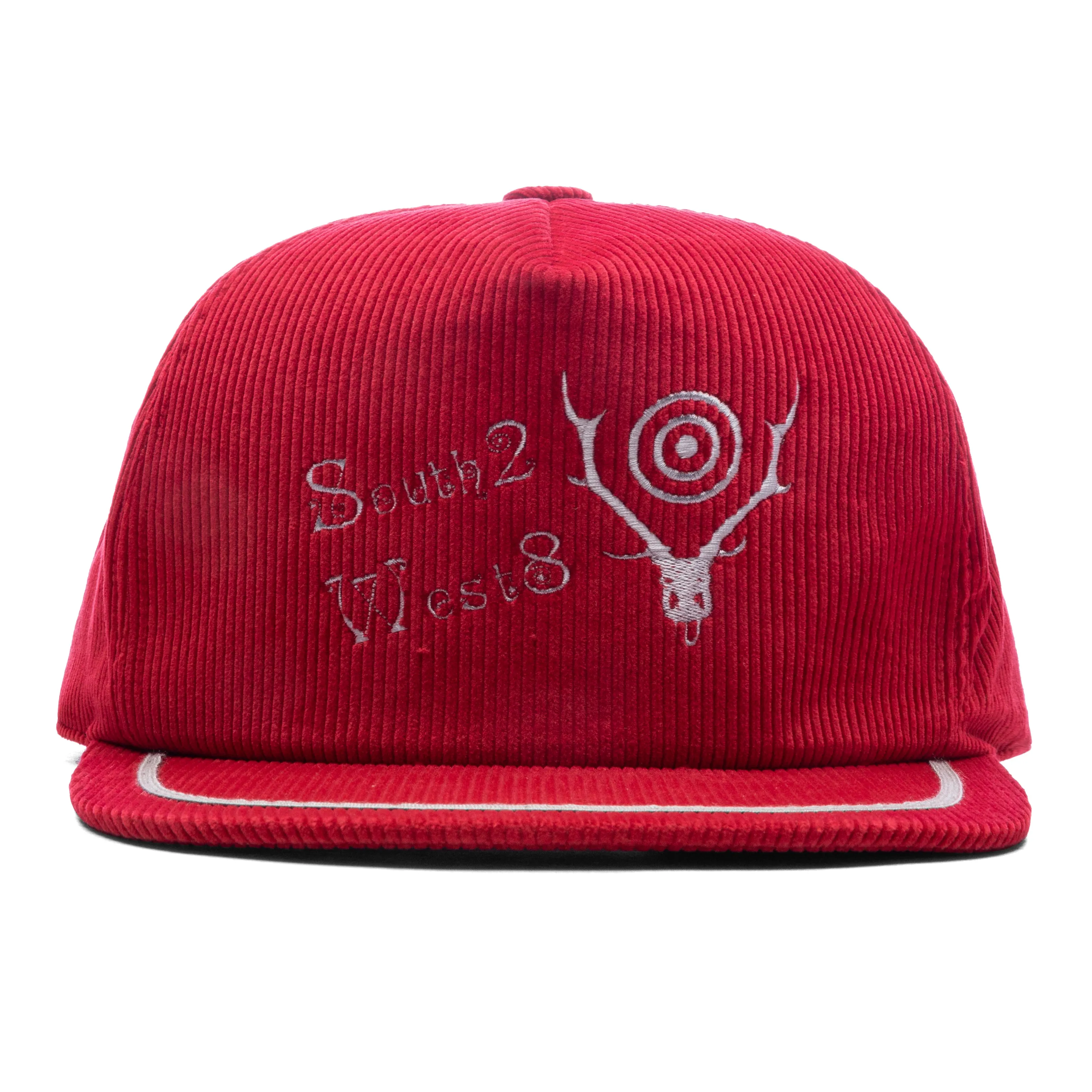 Corduroy Trucker Cap - Red
