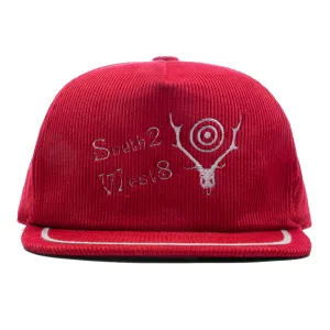 Corduroy Trucker Cap - Red