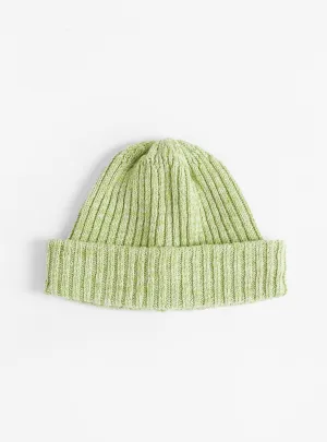 Cotton & Linen Beanie Green