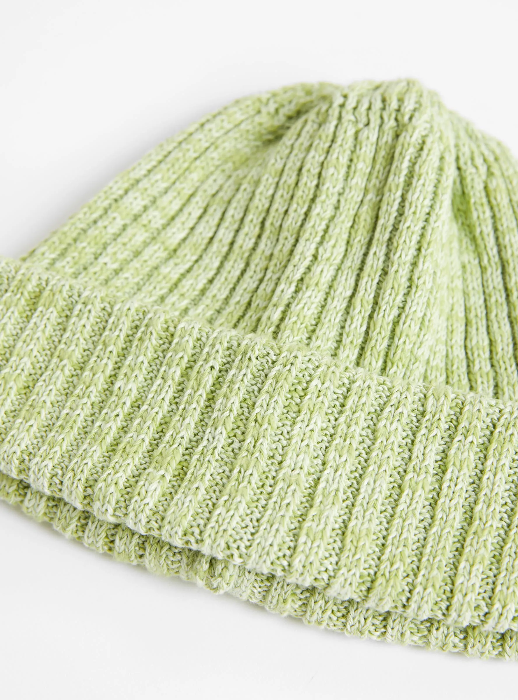 Cotton & Linen Beanie Green