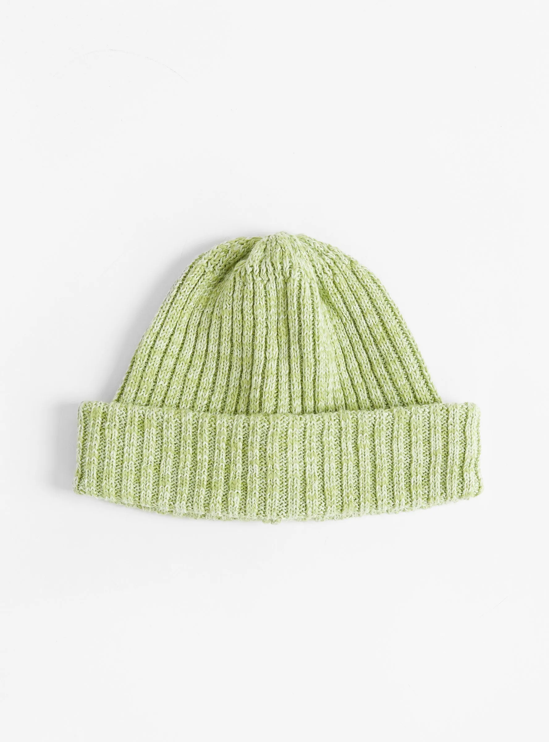 Cotton & Linen Beanie Green