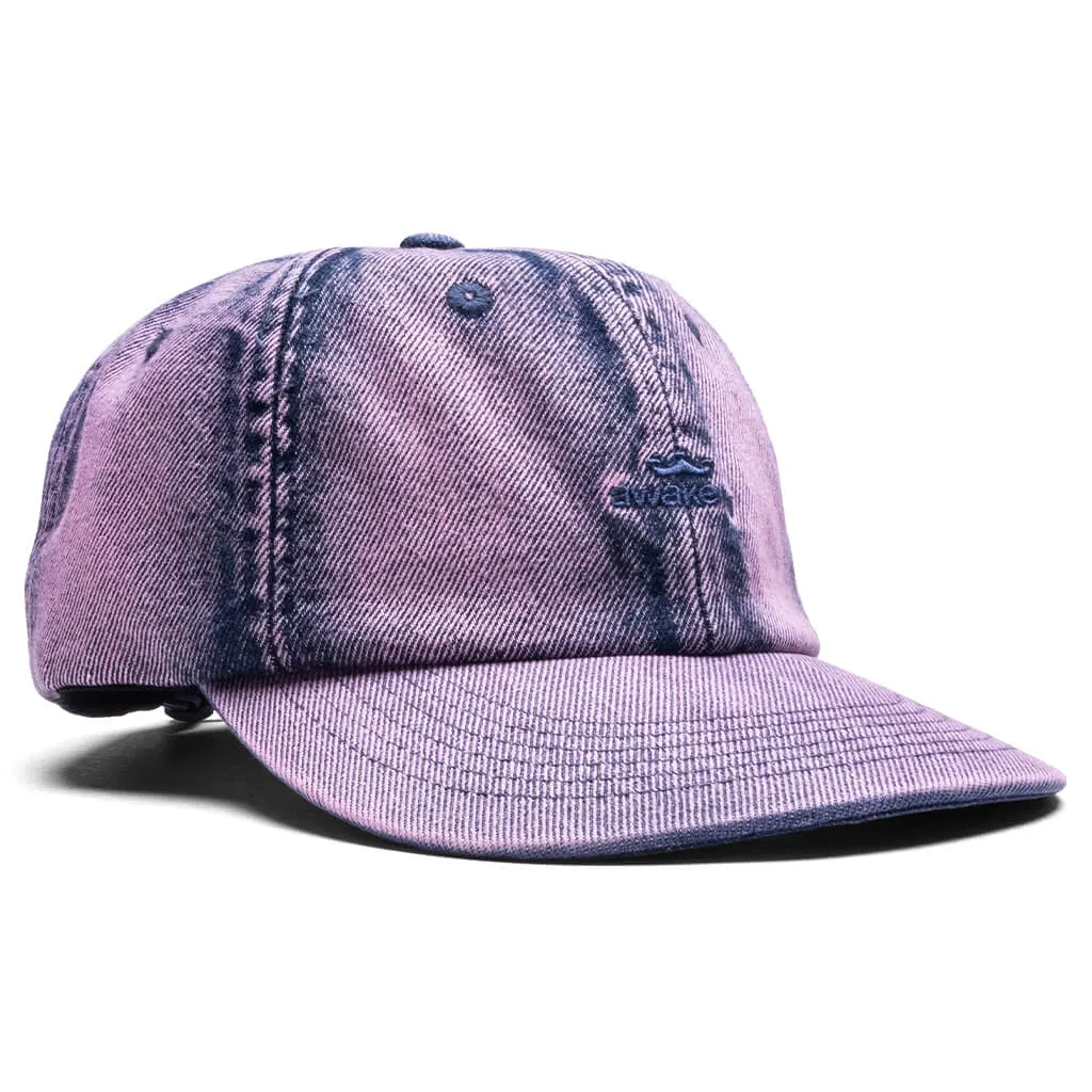 Crown Logo Denim Hat - Pink