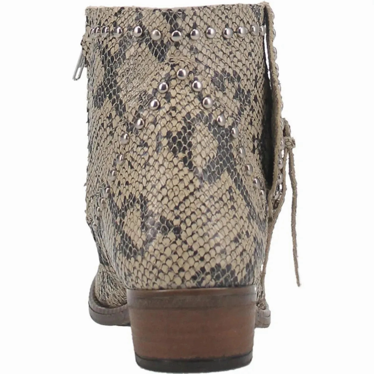 Dingo Clementine - Womens Snake Print Leather Cowgirl Bootie