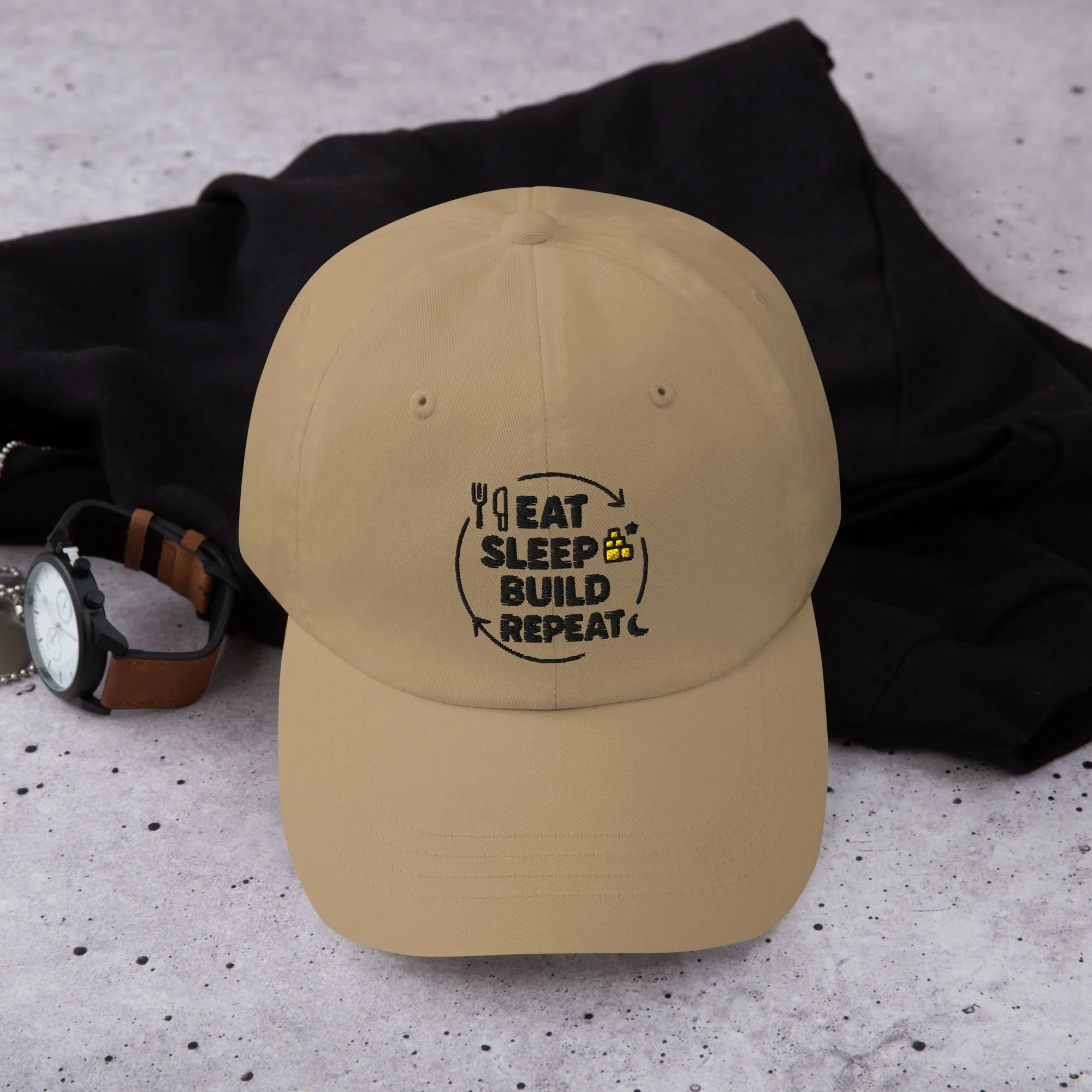Eat. Sleep. Build. Repeat Hat