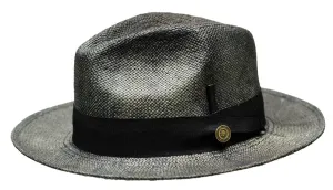 Escobar Classic Brim Straw Fedora by Bruno Capelo