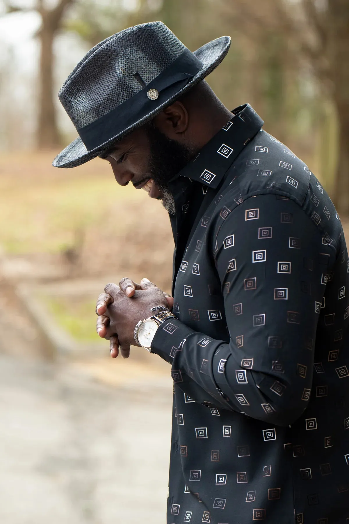 Escobar Classic Brim Straw Fedora by Bruno Capelo