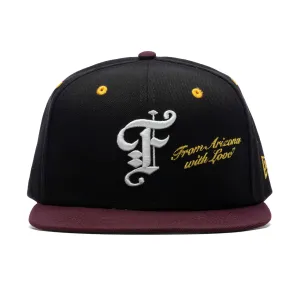 Feature x New Era AZ 5950 Fitted - Black/Maroon