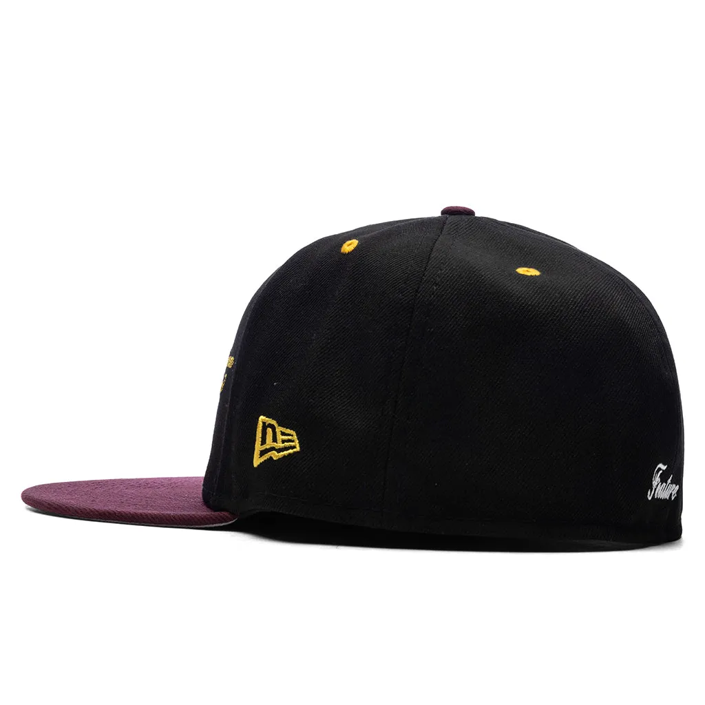 Feature x New Era AZ 5950 Fitted - Black/Maroon