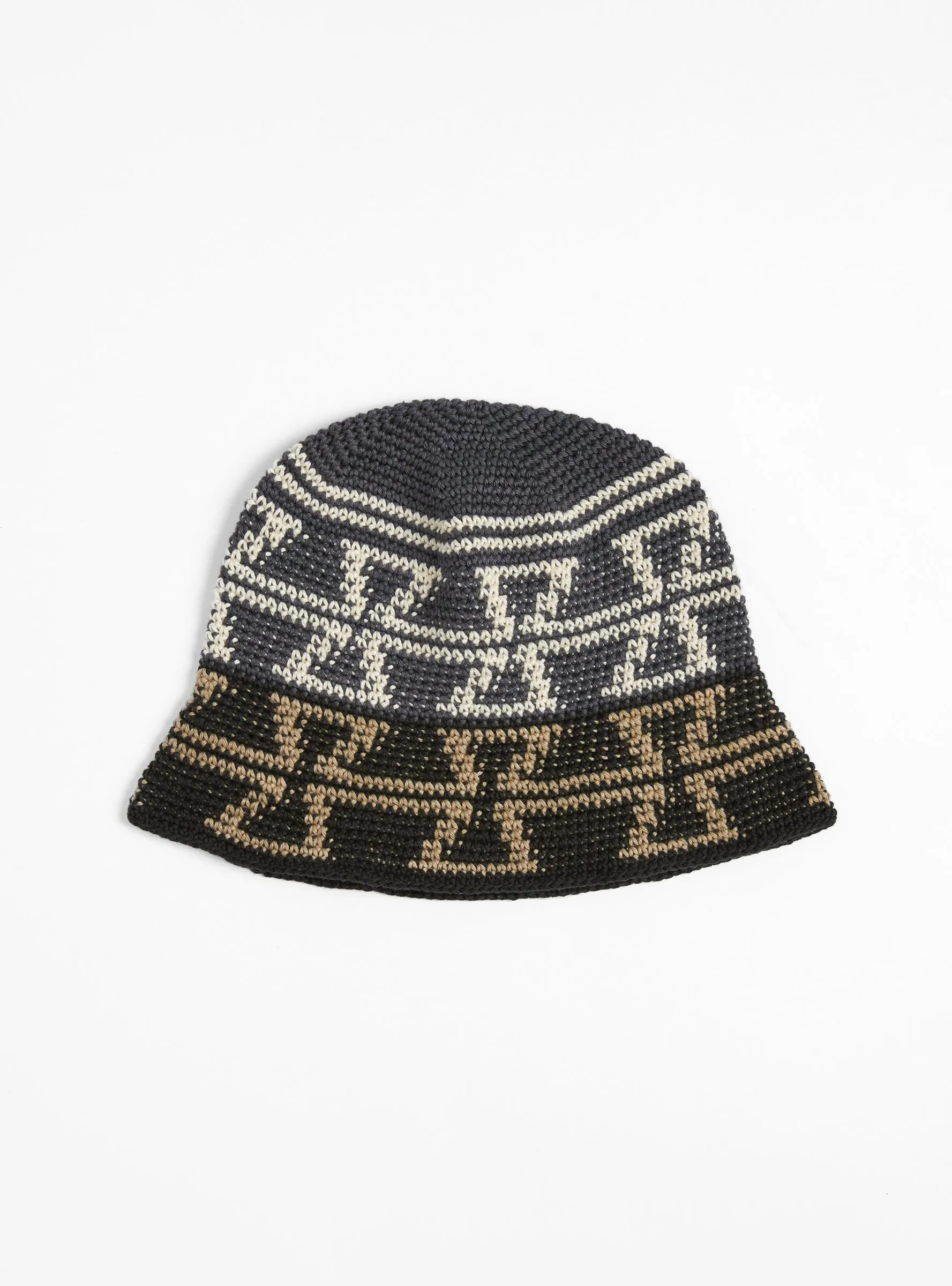 Fine Hand Knit Hat Navy Mix