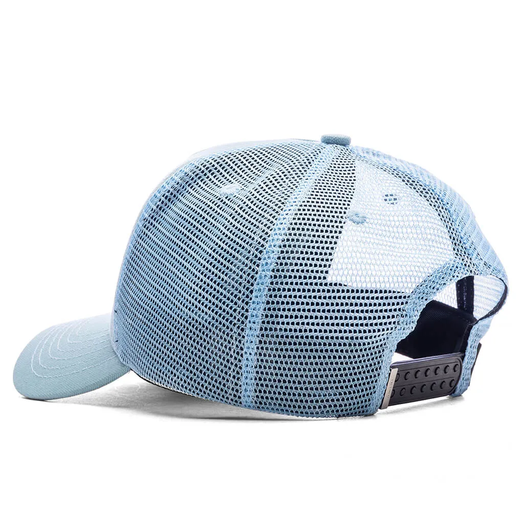 Jazz Wolf Trucker Hat - Dusty Blue
