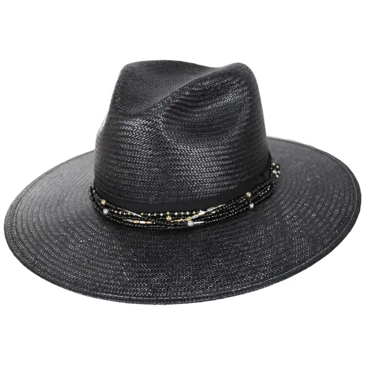 Kambra Wide Brim Shantung Straw Hat by Stetson