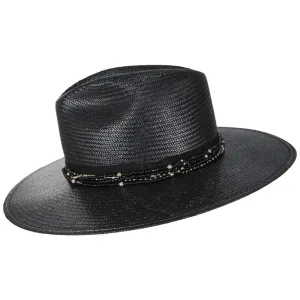 Kambra Wide Brim Shantung Straw Hat by Stetson