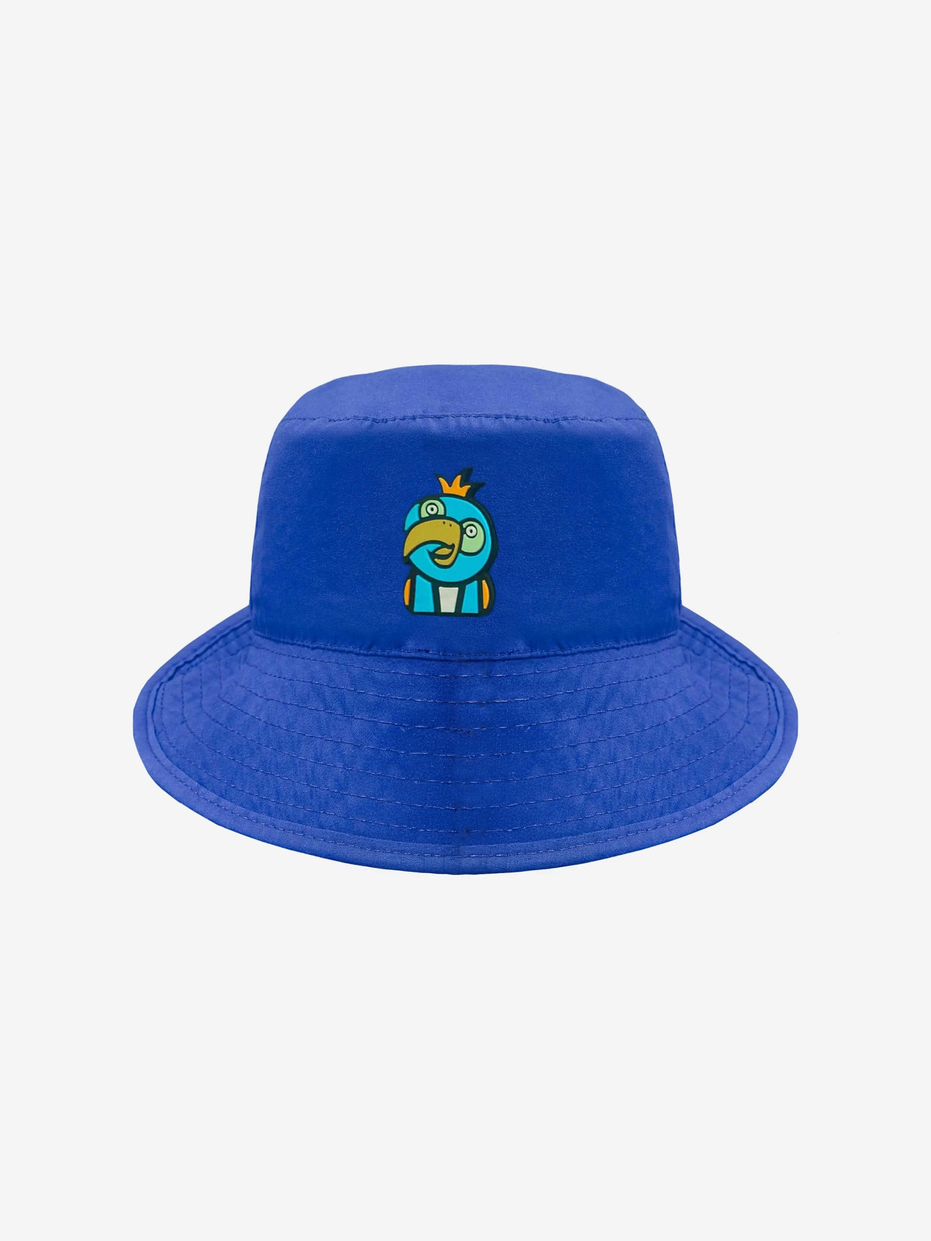 Kids Parrot Reversible Bucket Hat in Blue