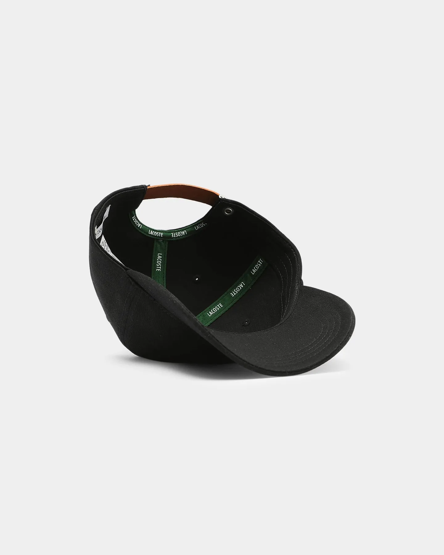 Lacaoste Men's Side Croc Cotton Cap Black