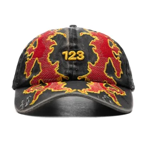Lambs Cap - Black/Red