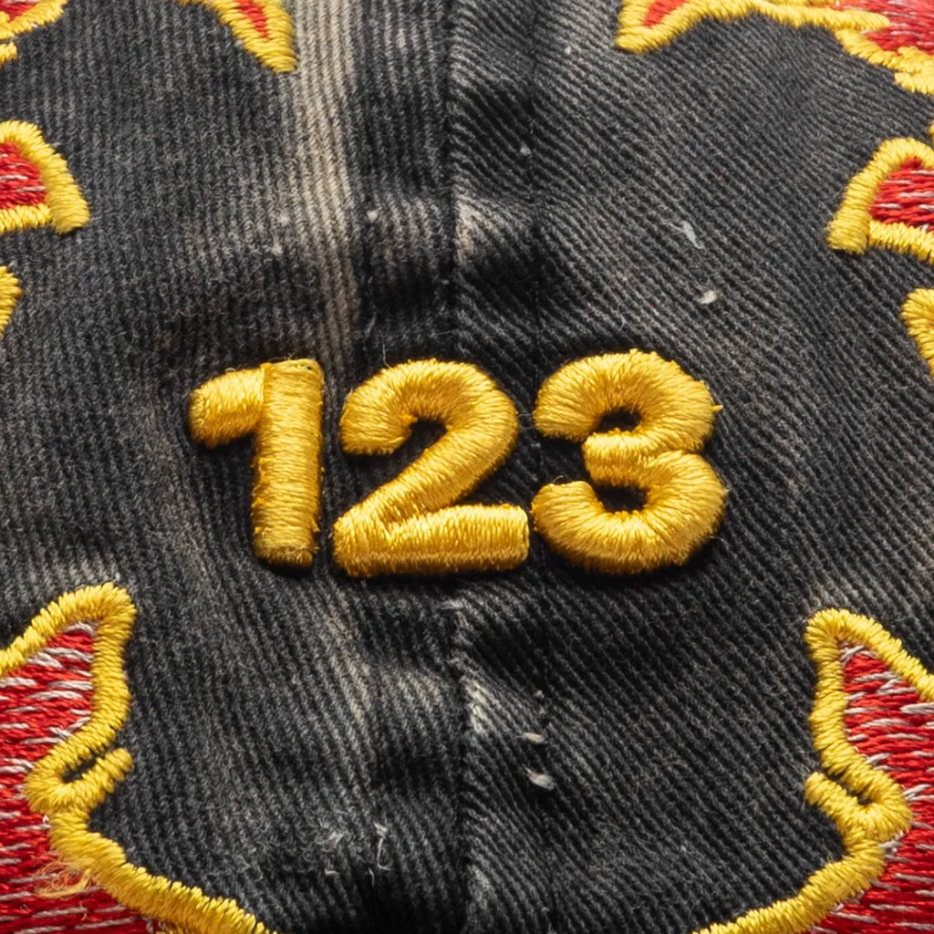 Lambs Cap - Black/Red