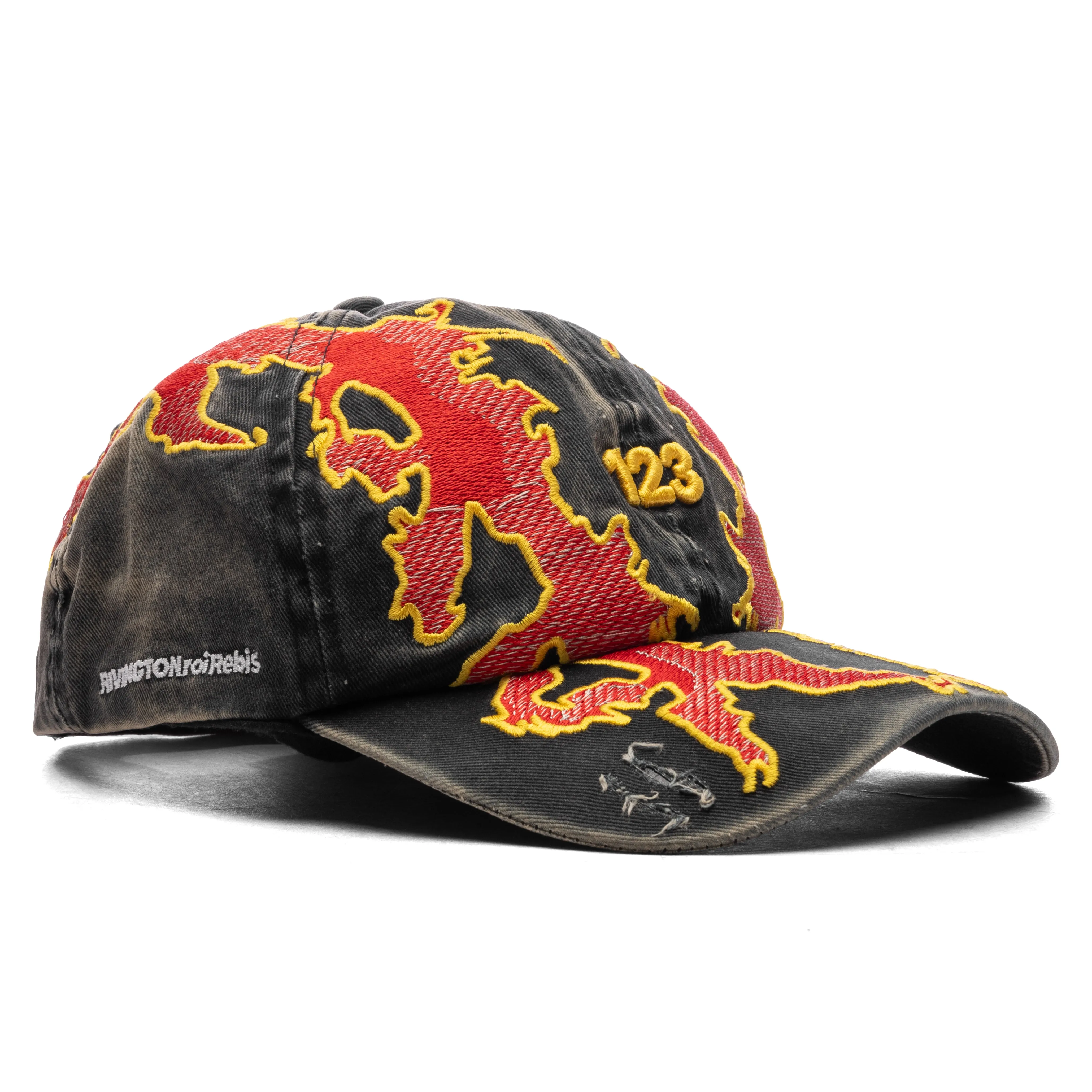 Lambs Cap - Black/Red