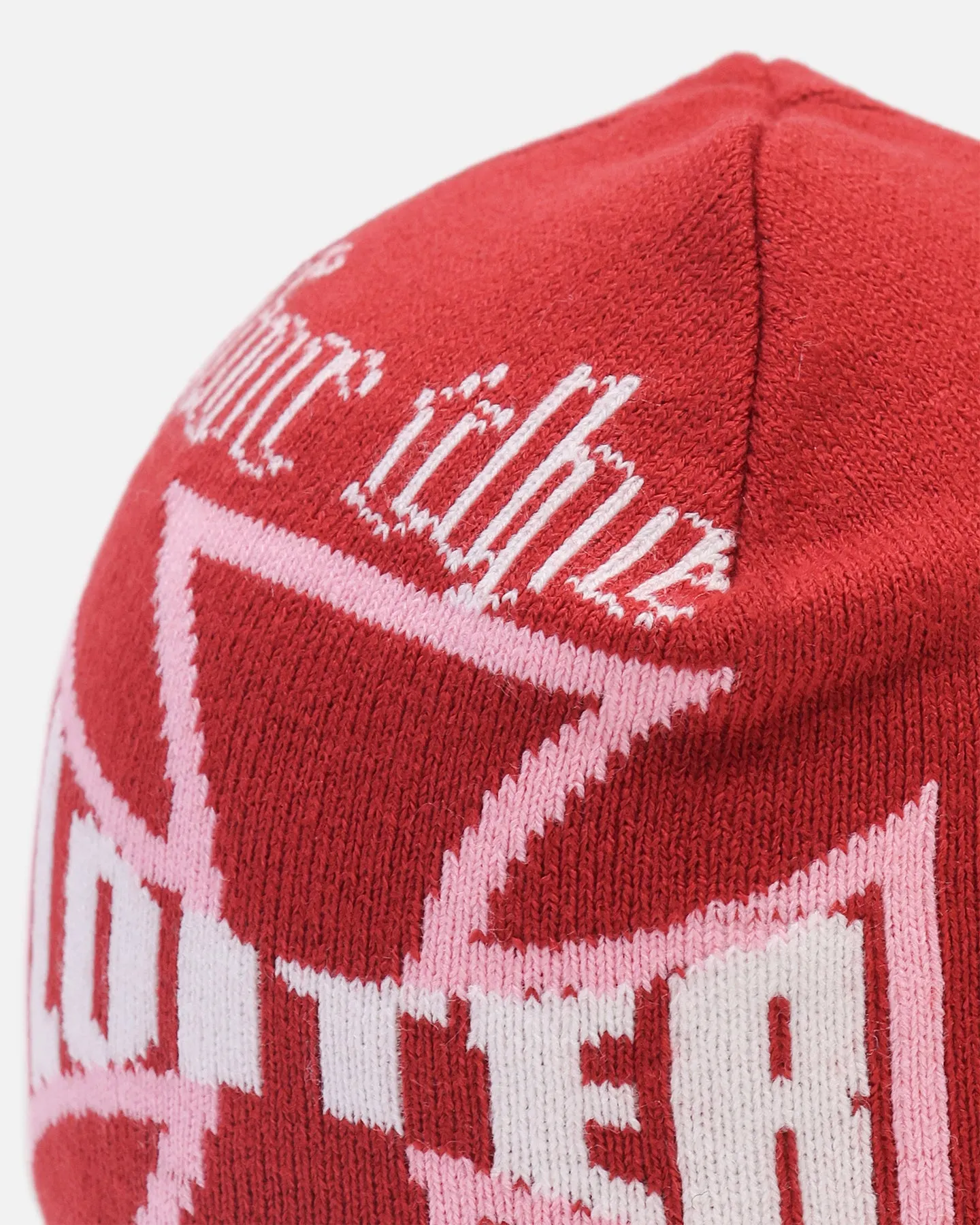 Loiter Motor Knit Skully Red/White