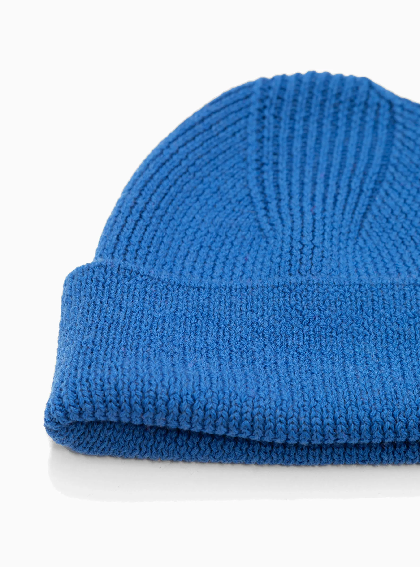 Merino Wool Beanie Blue