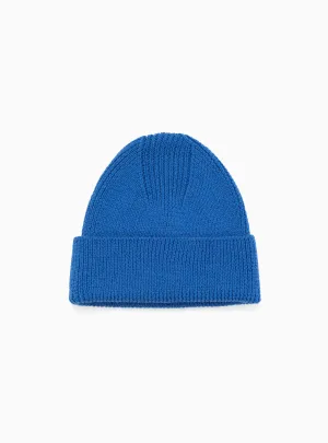 Merino Wool Beanie Blue
