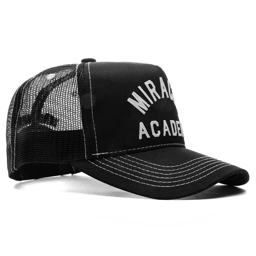 Miracle Academy Contrast Trucker Hat - Black/White