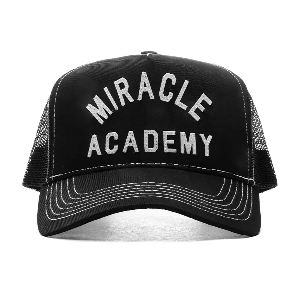 Miracle Academy Contrast Trucker Hat - Black/White