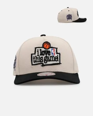 Mitchell & Ness Sacramento Kings 'I Love This Game' Pro Pinch Snapback Natural/Black