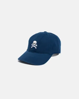 NEEDLEPOINT HAT - NAVY JOLLY ROGER