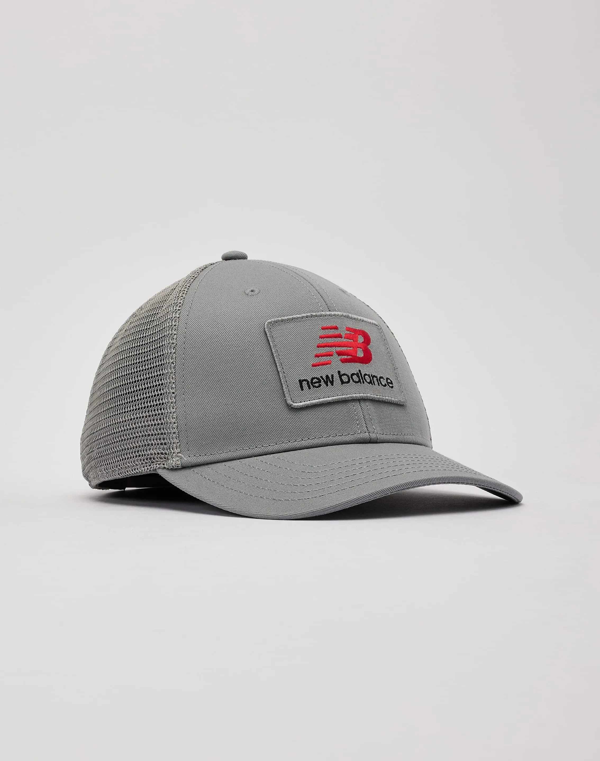 New Balance Stacked Patch Logo Trucker Hat