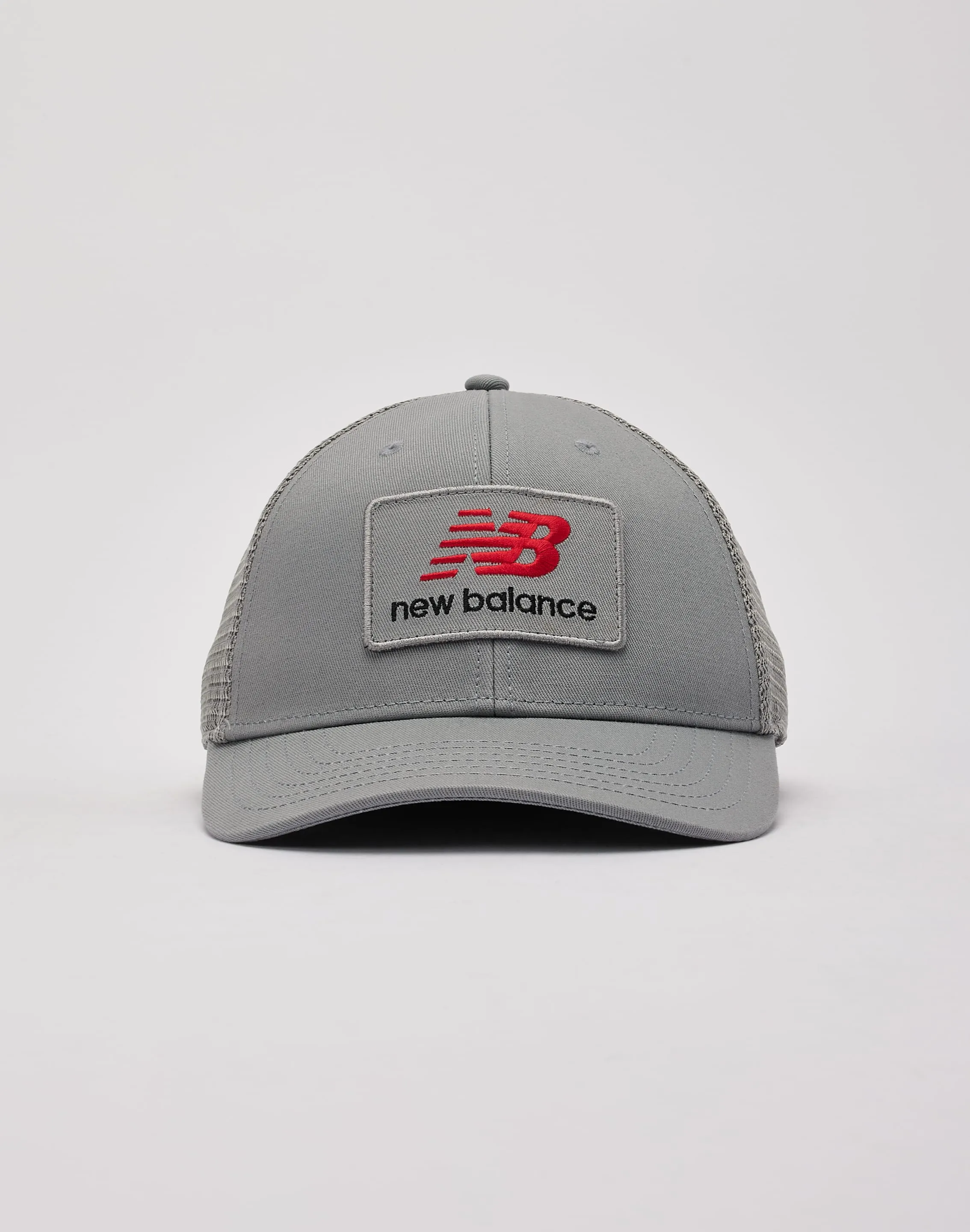 New Balance Stacked Patch Logo Trucker Hat