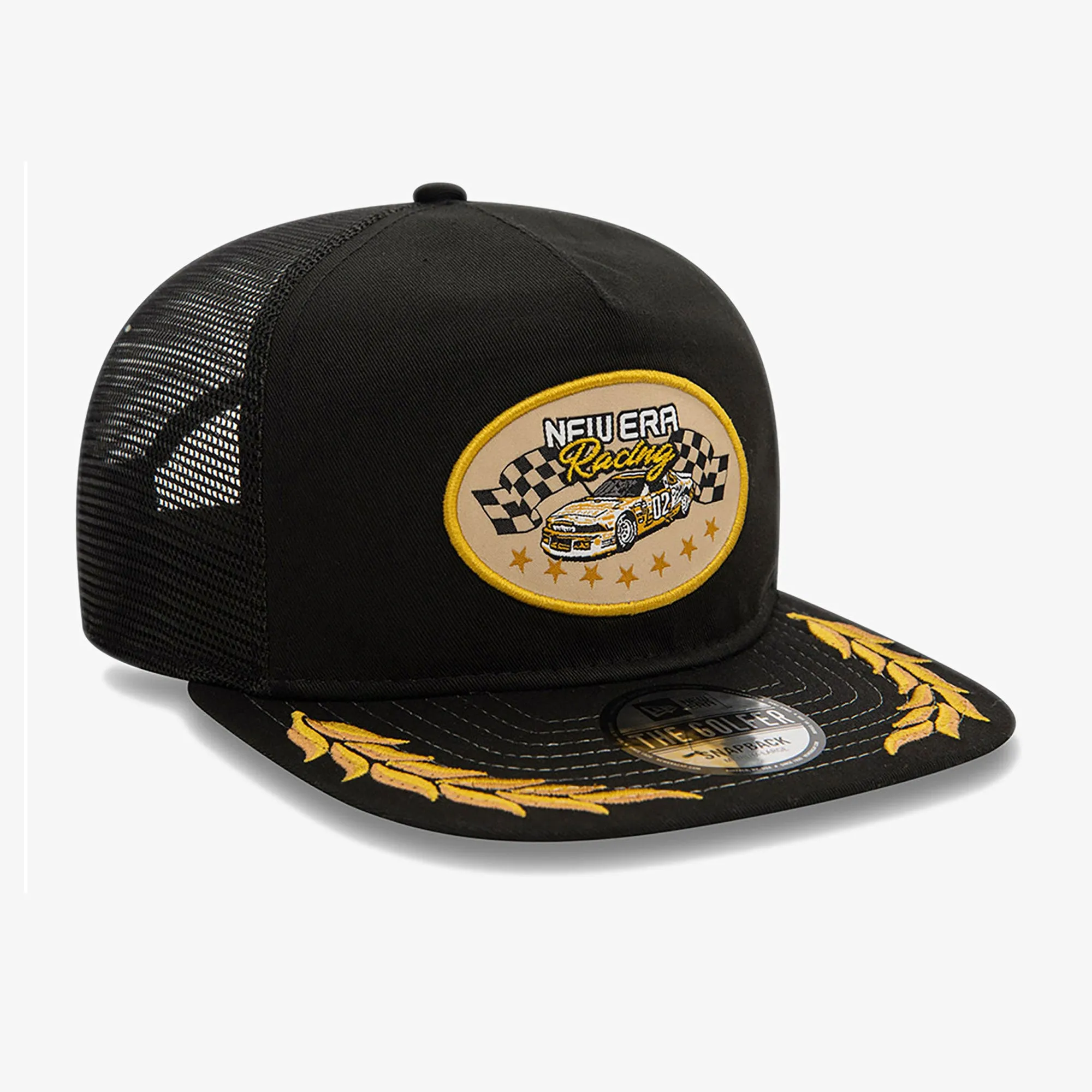 NEW ERA | MOTORSPORT GOLFER CAP { BLACK