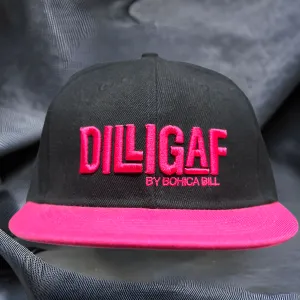 Pink Bohica Signature Flat Brim/Snap Back Hat
