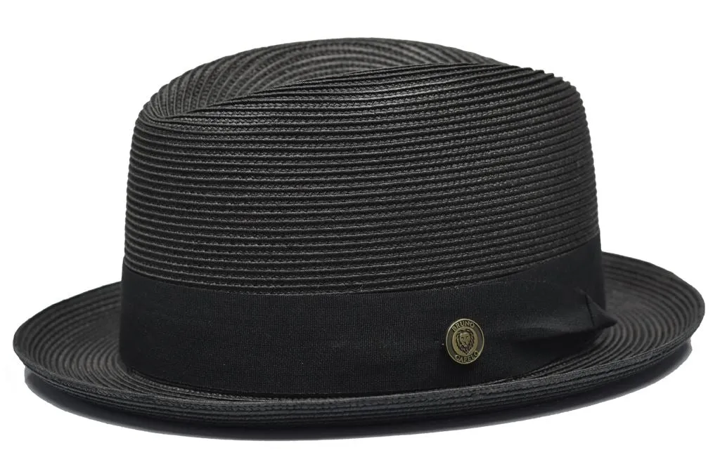 Romeo Narrow Brim Braid Straw Fedora by Bruno Capelo