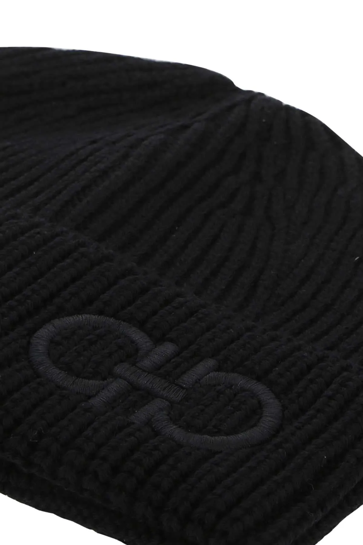 Salvatore Ferragamo Logo Embroidered Beanie
