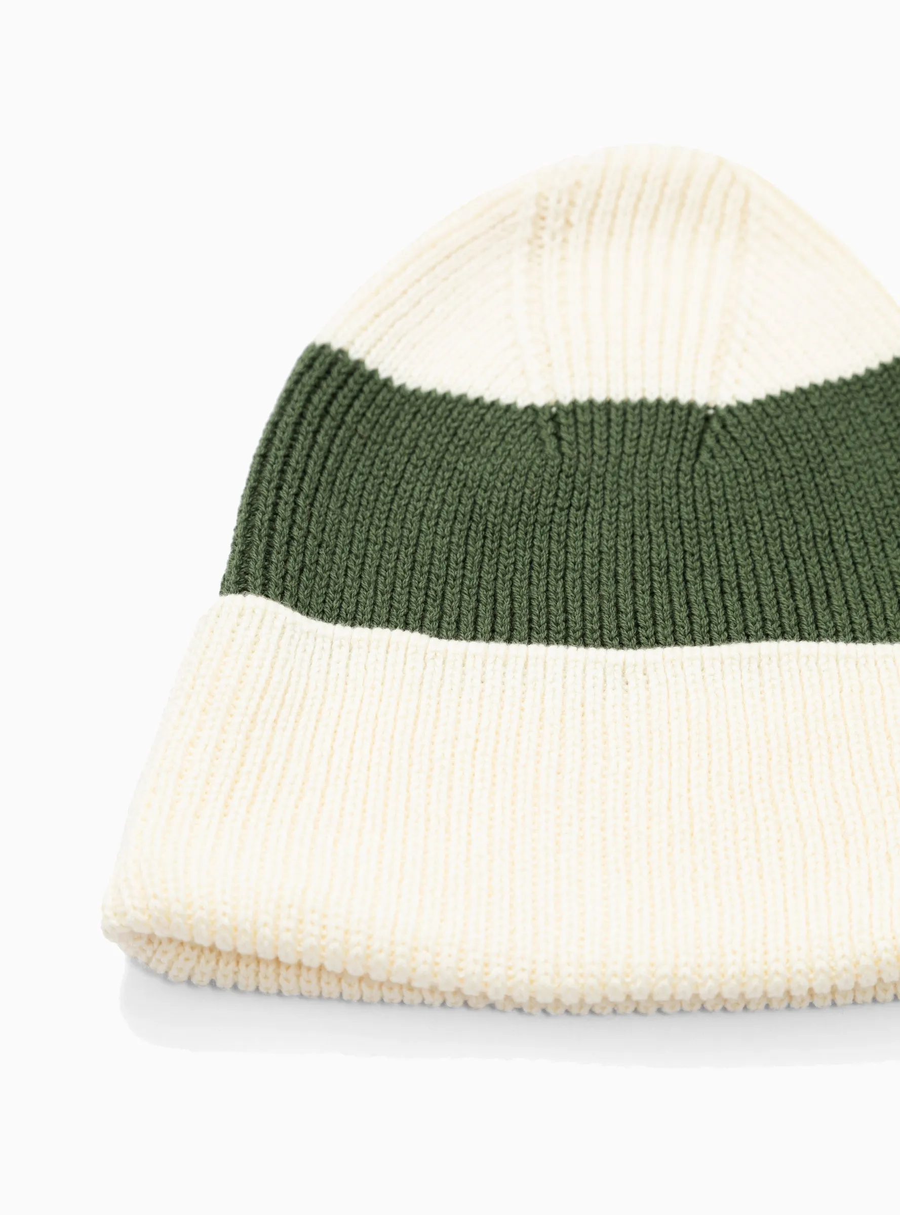 Stripe Beanie Green