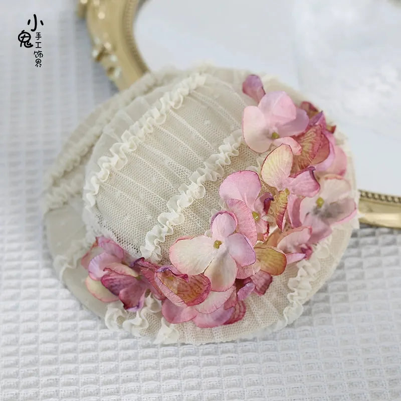 Summer Floral Flat Hat