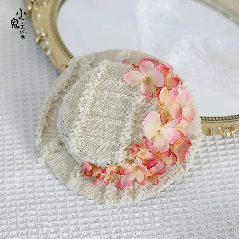 Summer Floral Flat Hat