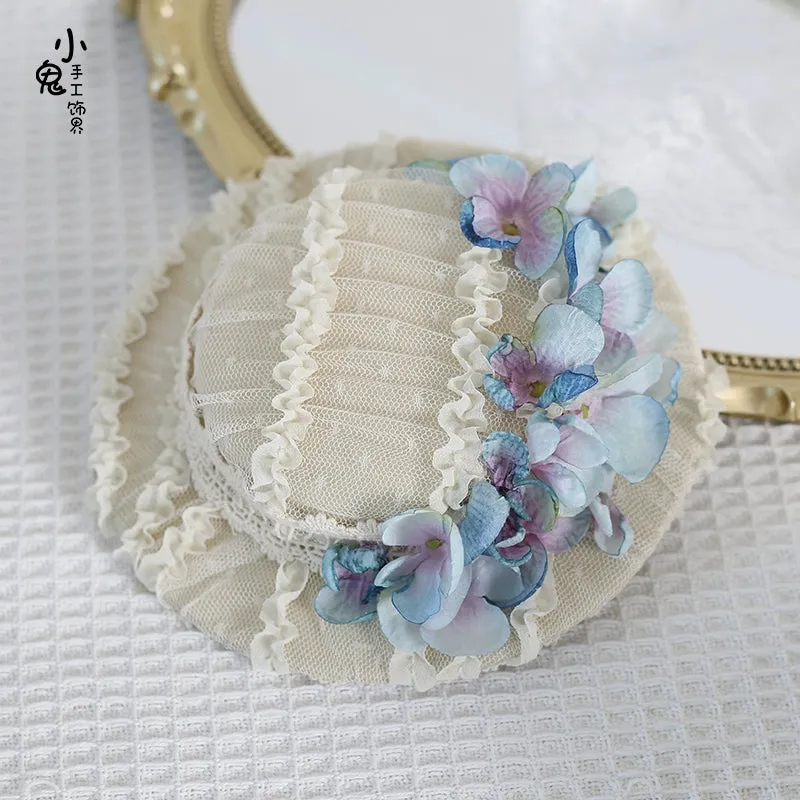 Summer Floral Flat Hat
