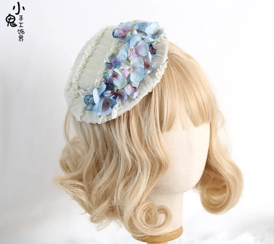 Summer Floral Flat Hat