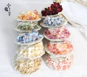 Summer Floral Flat Hat