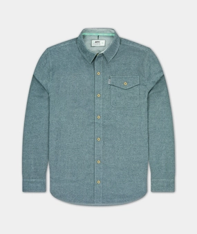 The Essex Oyster Twill Shirt - Heather Grey